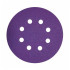 Диск шлифовальный ABRAFORCE Purple Film на плёночной основе  8 отв.  125мм Р240 (уп. 5 шт.)