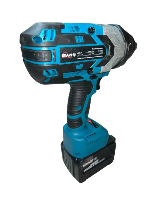 Гайковерт аккумул. бесщеточный Smart Tools (21В,1000-1300Nm, м12-46, БЕСЩЕТОЧНЫЙ, СИНИЙ, кейс)