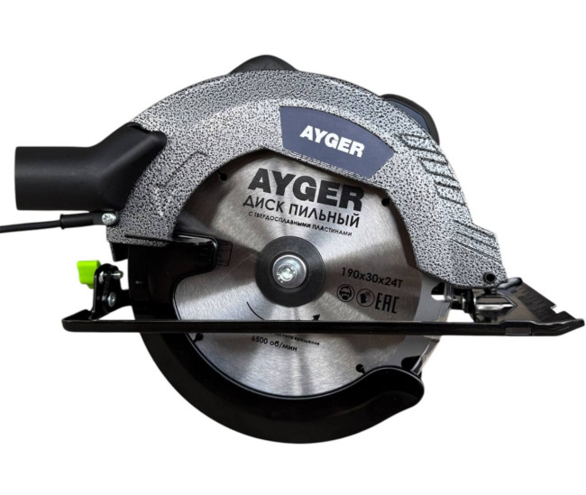 Циркулярная пила AR1800/190 AYGER(190 мм, 1800 Вт, 5500 об/мин, 45-90°, посадочное 30 мм) Циркулярная пила AR1800/190 AYGER(190 мм, 1800 Вт, 5500 об/мин, 45-90°, посадочное 30 мм)