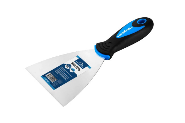 Шпатель нержавеющая сталь, двухкомпонентная ручка 40мм VERTEXTOOLS