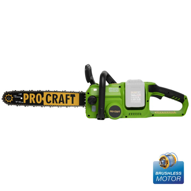 Цепная пила аккумуляторная PCA42/2 Procraft UNIVERSAL(20х2 Вт, 7500 об/мин,12 м/с,16",3/8", без акб)