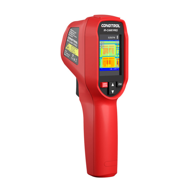 Тепловизор CONDTROL IR-CAM1 PRO(2,4" ТFТ LCD, -20…+550 °C, память 3,75 Гб До 3000 изображений)