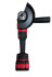 Аккумуляторная УШМ WS11125-4 SMART RED (21В, 4500-9000 об/мин, М10, 125мм, 2АКБ*4Ач, кейс)