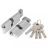 Цилиндровый механизм (AZ202/60) AZ2002Knob60 (25+10+25) CP хром AJAX