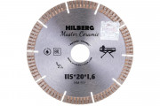 Диск алмазный отрезной 115*20 Hilberg Master Сeramic HM511 Диск алмазный отрезной 115*20 Hilberg Master Сeramic HM511