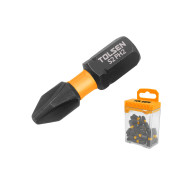 Биты торсионные Industrial PH2 x 25 мм, 1/4", S2, магнит, 20 шт TOLSEN