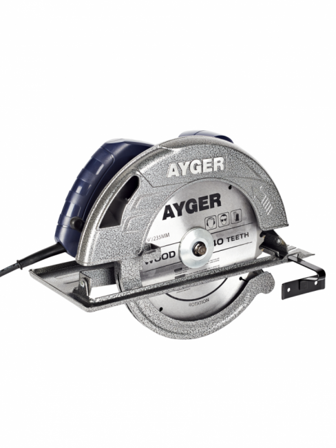 Циркулярная пила AR2000 AYGER(2000 Вт,235 мм,4500 об/мин,45-90°,диск)