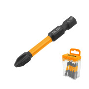 Биты торсионные Industrial PH2 x 50 мм, 1/4", S2, магнит, 10 шт TOLSEN