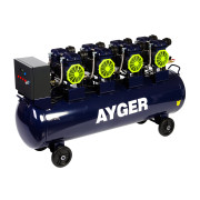КОМПРЕССОР БЕЗМАСЛЯНЫЙ МАЛОШУМНЫЙ AYGER OFC850-150(6 кВт, 8 бар, 850 л/мин, 150 л) КОМПРЕССОР БЕЗМАСЛЯНЫЙ МАЛОШУМНЫЙ AYGER OFC850-150(6 кВт, 8 бар, 850 л/мин, 150 л)