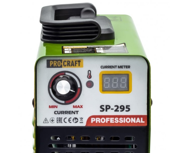 Инверторный сварочный аппарат SP295 Procraft (6,1 кВт, MMA, 20-295 A, 1-4 мм, маска)