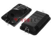 Корпус воздушного фильтра для 168F (плоский, прямоугольный), VEBEX