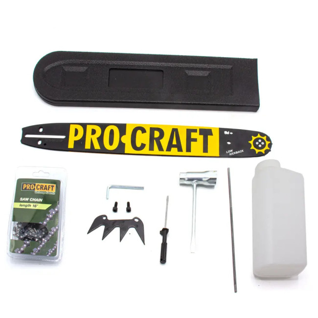Пила ручная бенз GS-62T Procraft(2100 Вт,3200 об/мин,16'',0,325'',Easy start,Двухтактный,49,3 СС)