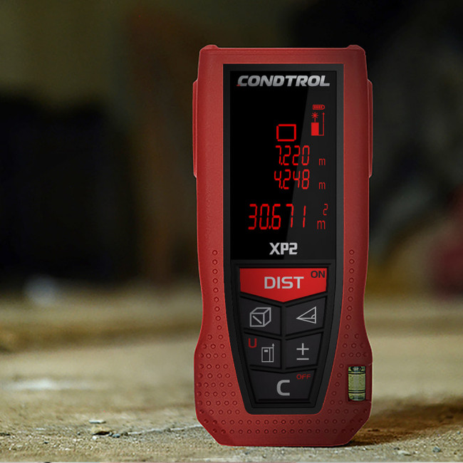 Лазерный дальномер  CONDTROL XP2, 70 m(0,05 - 70 м, тыл, фронт, уклономер, 2 x 1,5В ААА LR03)