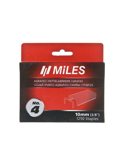 Скобы для степлера тип 140, 10мм, 1250шт  "Miles" (20шт)