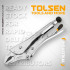 Зажим с фиксатором ПРОФИ, 180мм  TOLSEN (36шт)