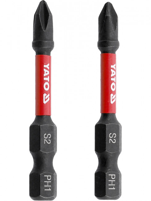 Набор бит Impact torsion PH2 50мм 2 шт. YATO