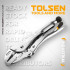 Зажим с фиксатором ПРОФИ, 250мм  TOLSEN (36шт)