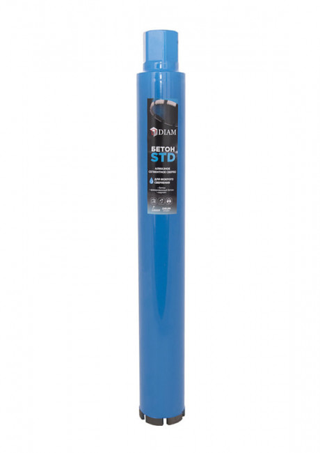 Сверло алмазное сегментное Мокр. 102x450х9х1,1/4UNC Бетон STD (бетон)