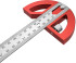 Линейка разметочная 7в1, 300х25мм INOX+AL толщина 1,7 мм VERTEXTOOLS PROFI