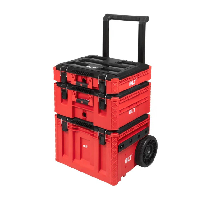 Система хранения инструментов №1 DLT, серия RED PRO (кейс №5, кейс №4, кейс-тележка №2)