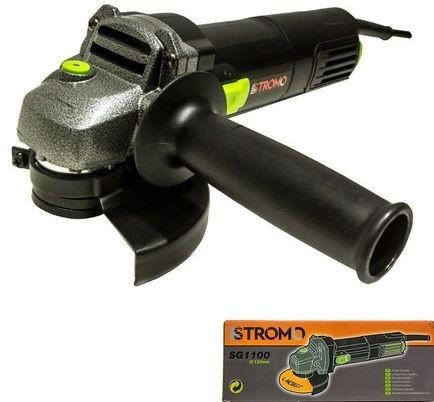 Машина углошлифовальная SG1100/125 STROMO (1100Вт, 125мм, 11000 об/мин, короткий корпус)