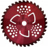 Диск для триммера 255 х 25.4 х 36 Red, п/к 25.4х22мм, Чеглок (50)
