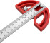Линейка разметочная 7в1, 300х25мм INOX+пластик PA66 толщина 1,7 мм VERTEXTOOLS PROFI