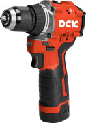 Дрель-шуруповерт аккум бесщеточная DCK KDJZ1250, 10,8В, 50нм,0-500/0-1800об/мин,2*2а/ч, з/у, кейс