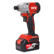 Гайковерт аккум ударный бесщеточный DCK KDPL03-14(18В, Н2*4А/ч, HEX-impact, 180нм, 2000 об/мин, БЕСЩЕТОЧНАЯ)