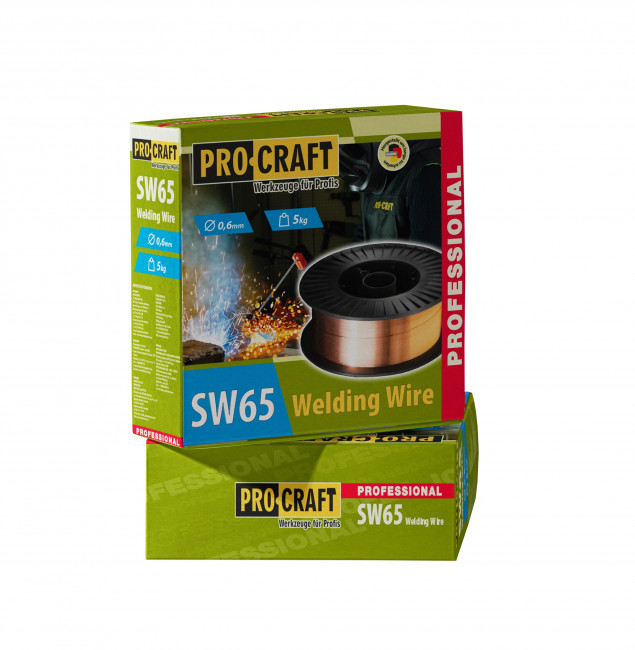 Проволока сварочная SW65 PROCRAFT 0,6 мм 5 кг