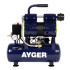 КОМПРЕССОР БЕЗМАСЛЯНЫЙ МАЛОШУМНЫЙ AYGER OFC210-9(1,1 кВт, 210 л/мин, 9 л, 8 бар, 1400 об/мин)