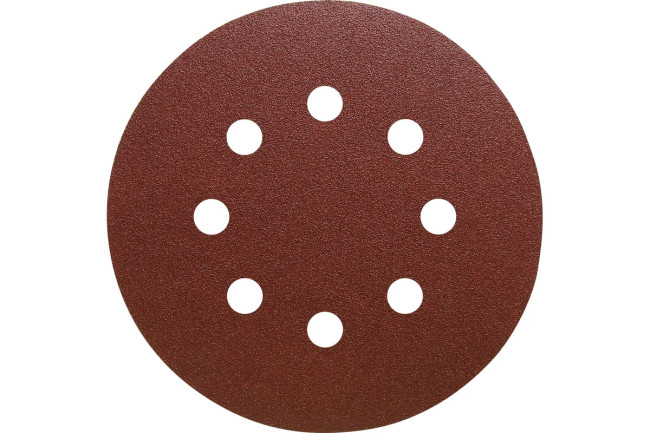 Шлифовальный круг Interflex AP311F 125мм на липучке, 8 отверстий, Р60 (5 штук)