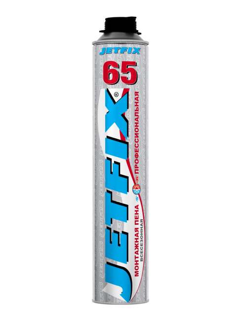 JETFIX 65 Пена монтажная профессиональная всесезонная 850мл (16шт/кор) 850гр