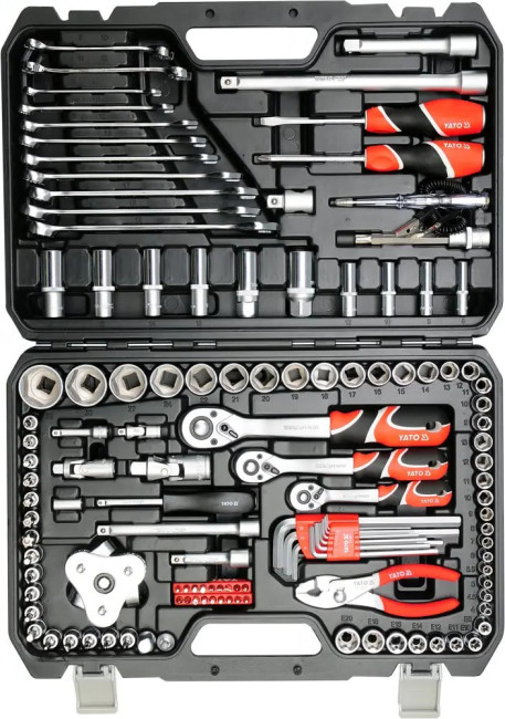 Набор инструментов 126 предм. 1/4", 3/8", 1/2" YATO