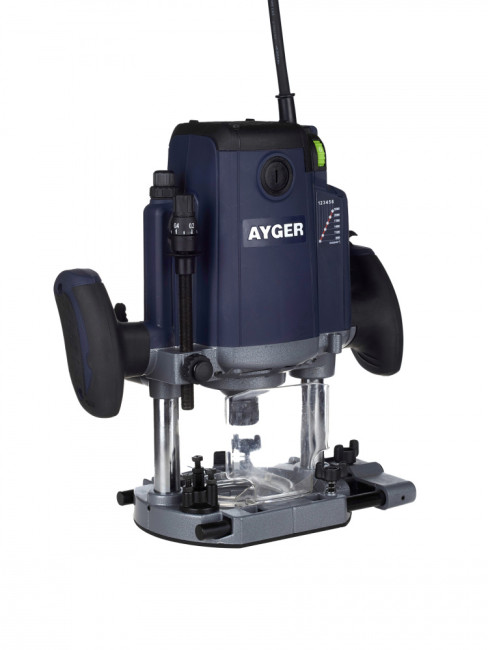 Фрезер  электрический  AB2300 AYGER(2300 Вт,цанга 8/12 мм, 9000-22000 об/мин)