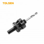 Хвостовик HEX 3/8", для коронок 14-30 мм, центрирующее сверло M2 HSS 1/4" х 75 мм TOLSEN