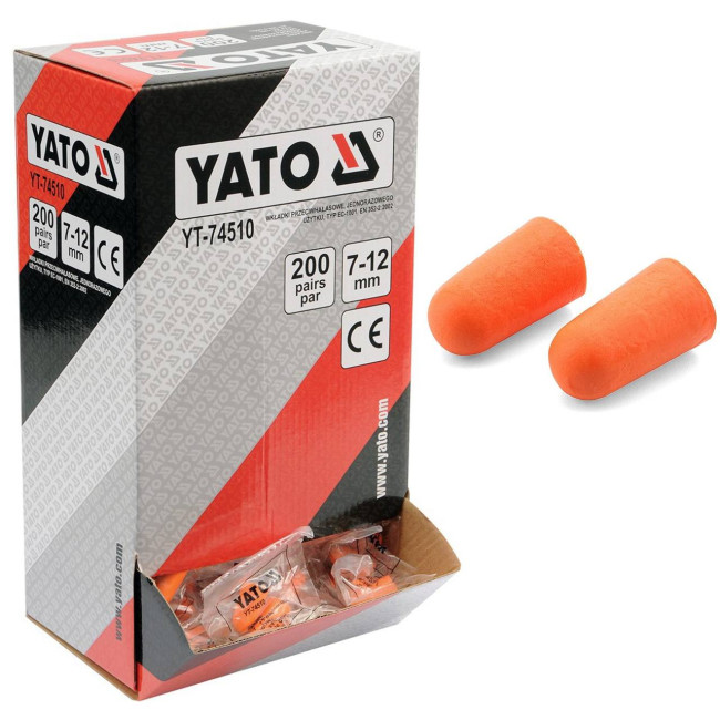 Беруши 200 пар, 34 дБ YATO