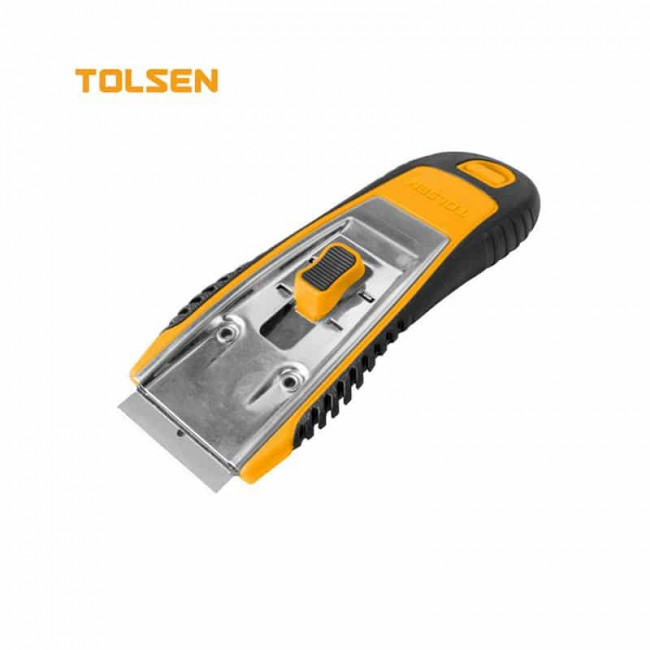 Скребок Industrial 39 мм, выдвижное лезвие, 4 лезвия, двухкомп. рукоятка TOLSEN