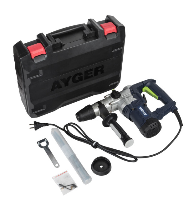 Перфоратор AH1300 AYGER (4.5 Дж, SDS+, 1050 Вт, 4000 уд/мин,зубило,пика) Перфоратор AH1300 AYGER (4.5 Дж, SDS+, 1050 Вт, 4000 уд/мин,зубило,пика)