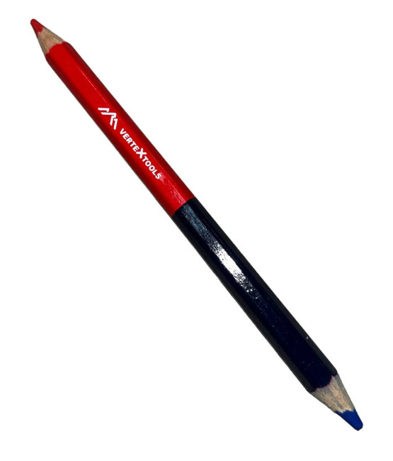 Карандаш строительный двухцветный (3шт) VERTEX (12уп)