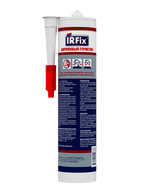 IRFix Герметик акриловый 310мл белый (25шт/кор)