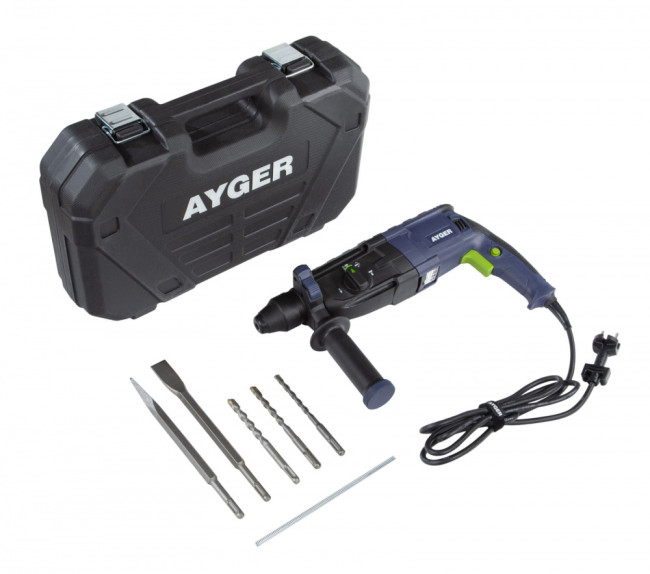 Перфоратор AH1100 AYGER(1100 Вт,2.8 Дж,0-5000 уд/мин,SDS+)