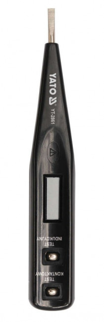 Отвертка-индикатор цифровая 12-250V, 3,0*130мм LCD YATO Отвертка-индикатор цифровая 12-250V, 3,0*130мм LCD YATO