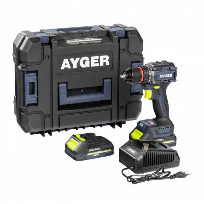 Аккумуляторный бесщеточный шуруповерт AP20BL2-70 AYGER(18В, 70 Нм,Бесщеточный,2 АКБ*2Ач,ЗУ,кейс) Аккумуляторный бесщеточный шуруповерт AP20BL2-70 AYGER(18В, 70 Нм,Бесщеточный,2 АКБ*2Ач,ЗУ,кейс)