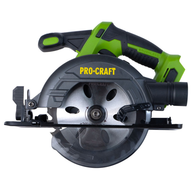 Аккум. циркулярная пила PCA32 Procraft (20В, 5200 об/мин, 165мм, 0-45°, БЕСЩЕТОЧНАЯ, без АКБ и ЗУ)