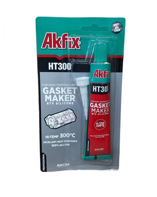 Силикон термостойкий AKFIX HT300 серый 50гр (Блистер), (24шт) Силикон термостойкий AKFIX HT300 серый 50гр (Блистер), (24шт)