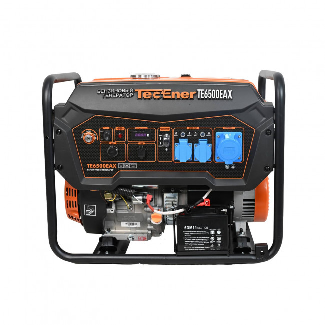 Генератор бензиновый TecEner TE 6500EAX(6,5 кВт, 420 см³, 1 цилиндр, 16А)