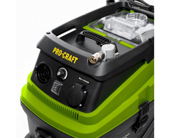 Пылесос промышленный VP2000 Procraft UNIVERSAL (1600Вт,30л,гофра4м,розетка,плав.рег-ка)