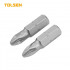 Биты Industrial PZ1 x 25 мм, 1/4", S2, 2 шт TOLSEN Биты Industrial PZ1 x 25 мм, 1/4", S2, 2 шт TOLSEN