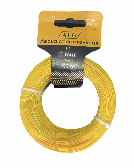 Леска Строительная  ЖЕЛТАЯ 1,0мм*100 м (165 шт)  ALG